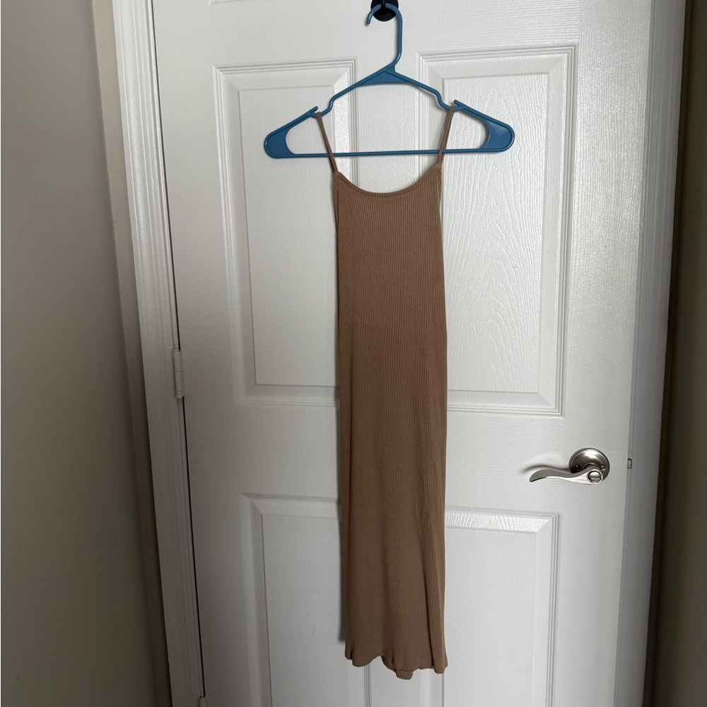 H&M Tan Midi Dress
